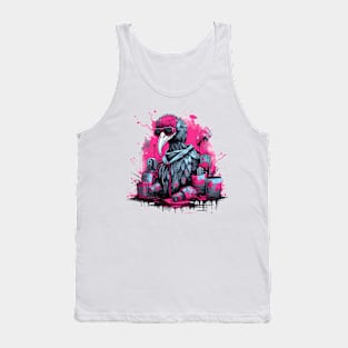 Cyberpunk flamingo Tank Top